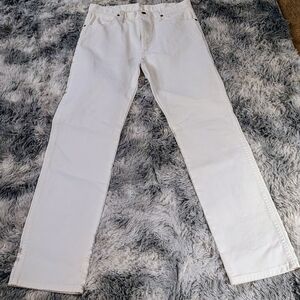 Wrangler Men's Crisp White Straight Jeans